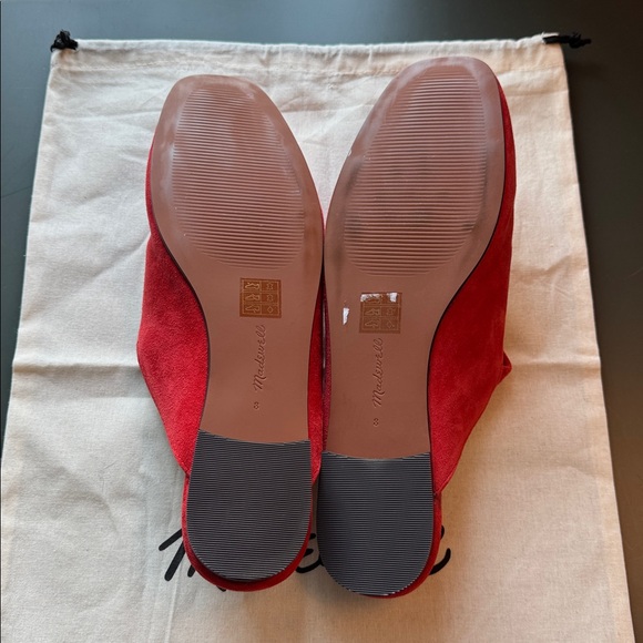 EUC - Red Suede Women's Flats - Picture 2 of 3